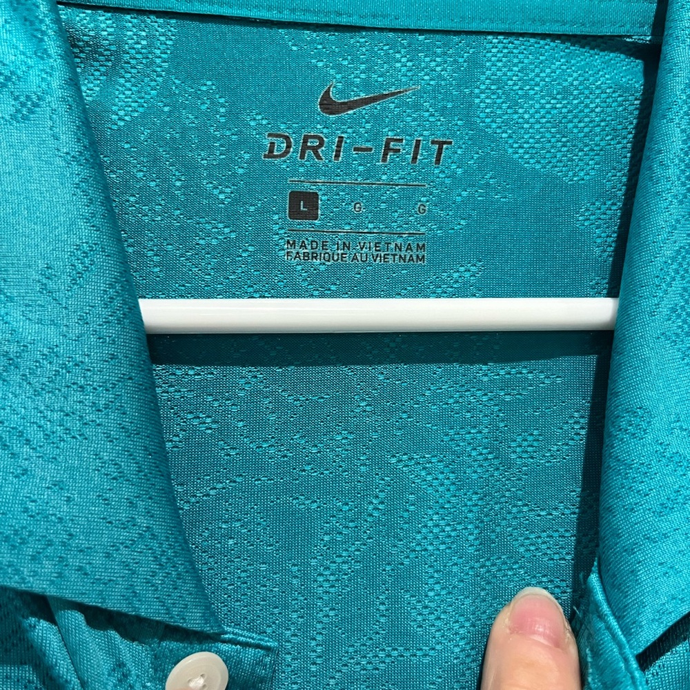 Nike Blue Polo Shirt Athletic Performance - Picture 3 of 3